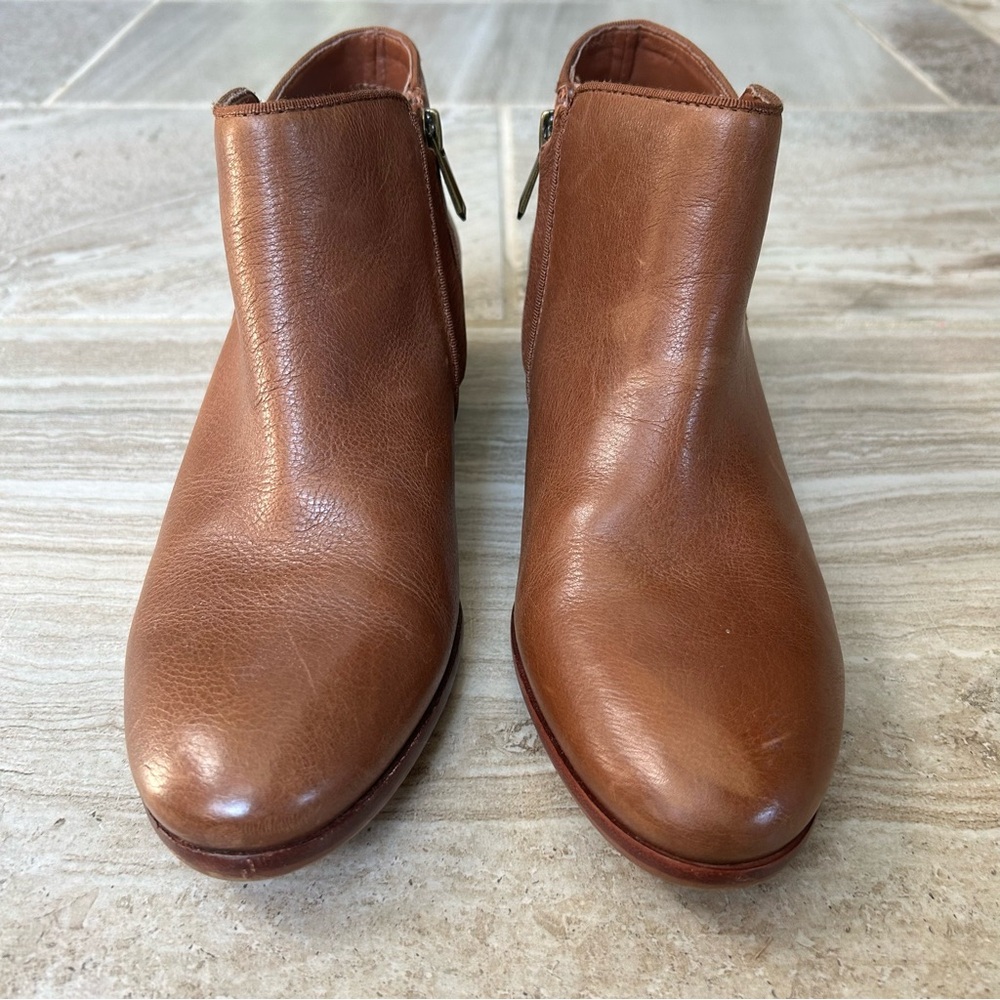Sam Edelman Petty Chelsea Brown Leather Ankle Bootie, Size 8. - Picture 3 of 12